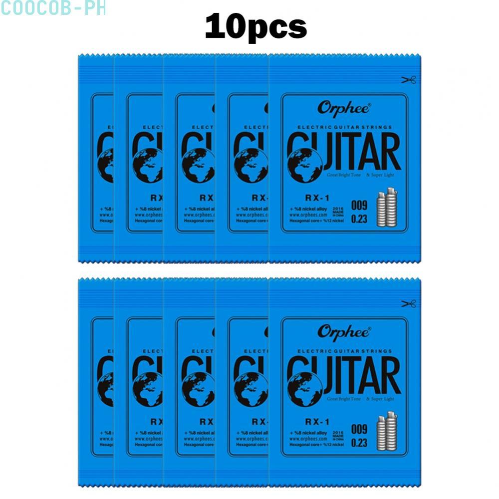 Orphee Single String Replacements สําหรับกีตาร์ไฟฟ้า 1st E String 10 Pack