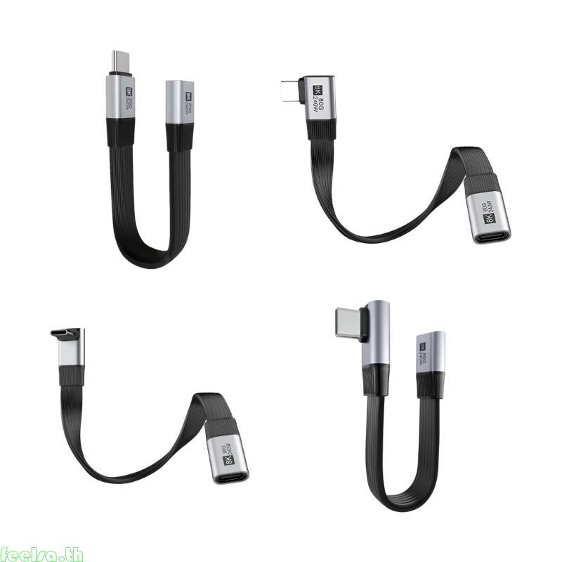 Feela Extension Cable 80Gbps 240W USB C to USB C Extension Cable Male to Female