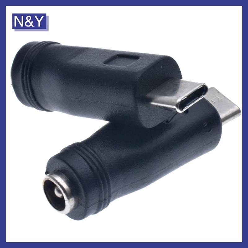N&Y Type C / Tablet Micro USB 2.0 ถึง DC 5.5x2.1 มม. ปลั๊กอะแดปเตอร์ Power Ja USB C เป็น DC 5.5*2.1 