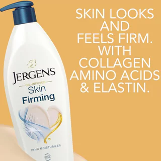 Jergens เจอร์เกนส์ ออยล์-อินฟิวส์ สกิน เฟิร์มมิ่ง 24-Hour มอยส์เจอไรเซอร์ 496 มล.