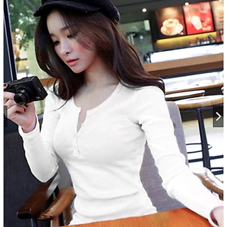 FASHION.61 เสื้อแขนยาวผ้าลูกฟูก มีลายในตัว สไตล์เกาหลี รุ่น 099