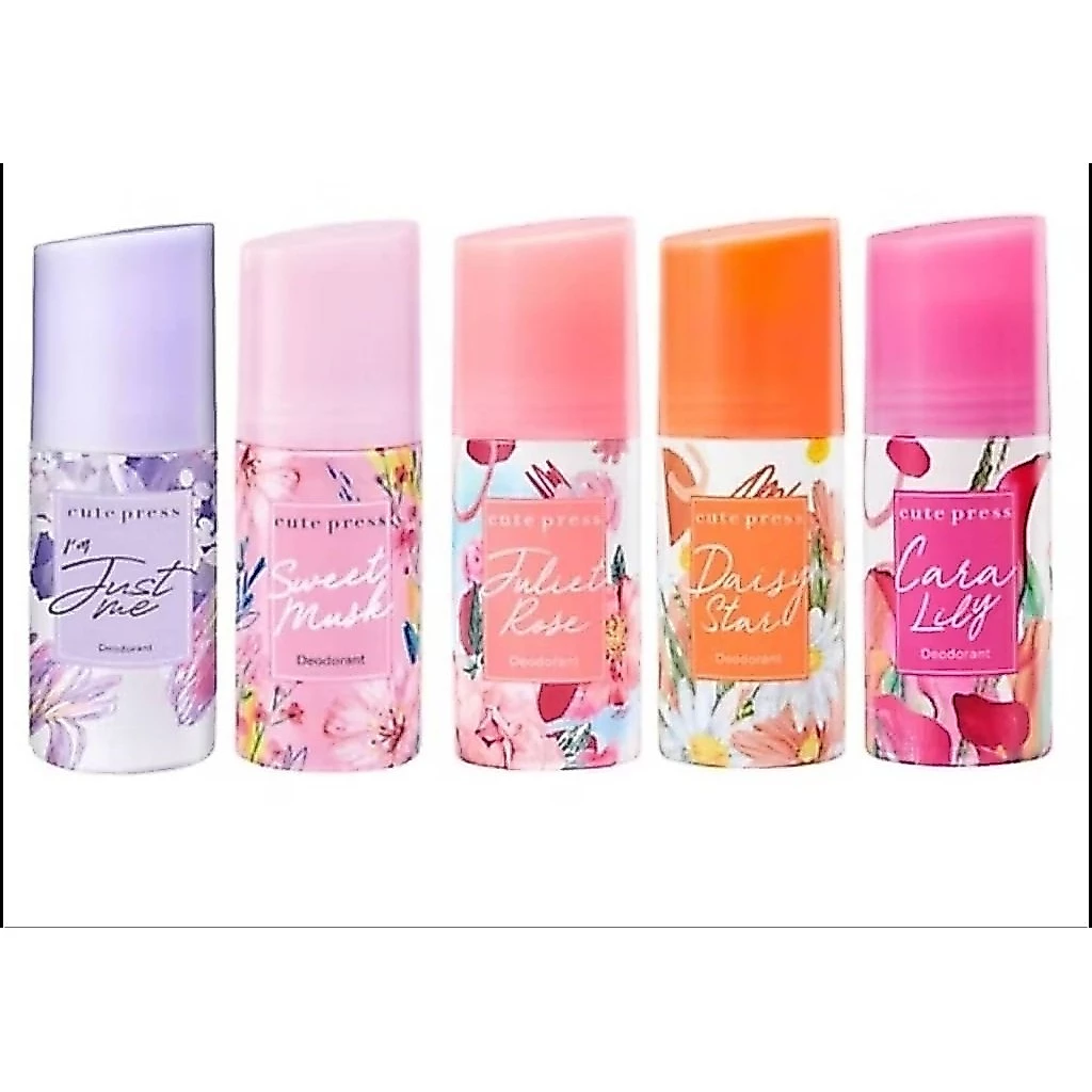 โรลออน Cute Press Deodorant 3 กลิ่น Juliet Rose,Daisy Star,Just Me 60ml.
