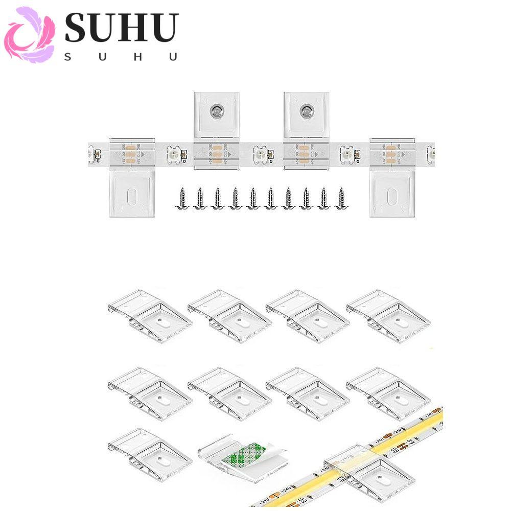 SUHU คลิปพร้อมสกรู, Light Strip Clamp สายไฟหัวเข็มขัด 10 มม.PCB LED Light Strip คลิป, คุณภาพสูง WS28