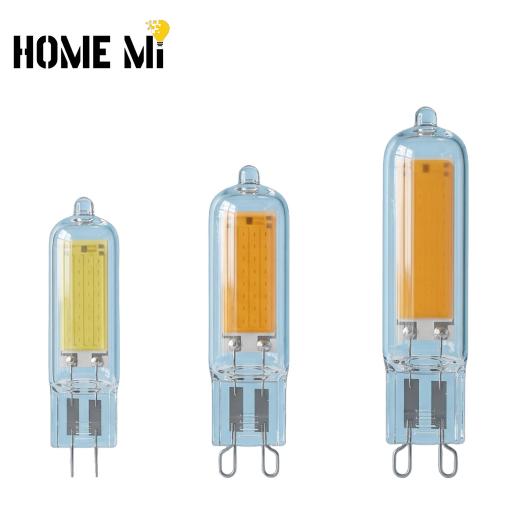 HOME MI หลอดไฟ LED หรี่แสงได้ COB แก้ว G4 G9 3W 5W 7W 220V แสงสีขาว 6000K เป็นกลาง 4000K แสงอบอุ่น 6000K