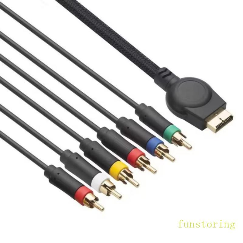 FUN สาย AV สําหรับคอนโซลเกม 1 8m เกมคอนโซลสาย AV เสริมสาย ABS ใส