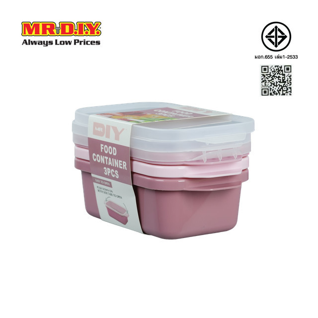 M.R.D.I.Y. กล่องเก็บอาหารพลาสติก ขนาด 1100 มล._8978896