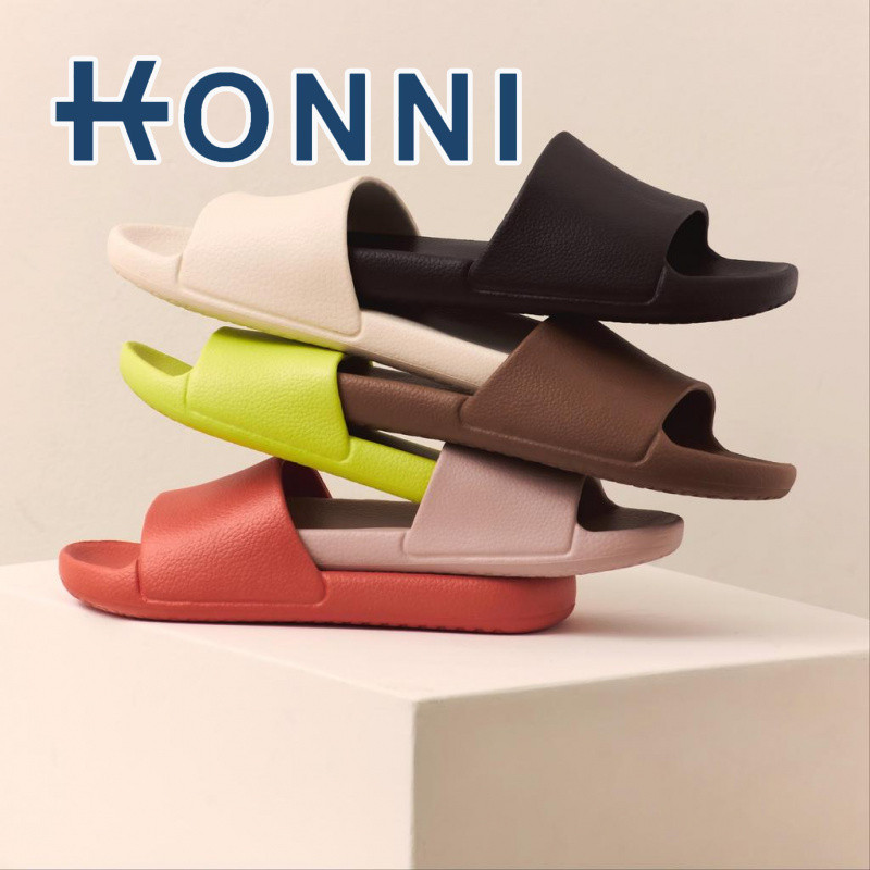 KONNI  รองเท้าใส่ในบ้าน รองเท้าห้องน้ำ รองเท้าแตะ  รองเท้าแบบสวม  สีทึบเรียบง่าย  รองเท้านิ่ม ผู้ชาย ผู้หญิง ใส่สบาย กันลื่น น้ำหนักเบา