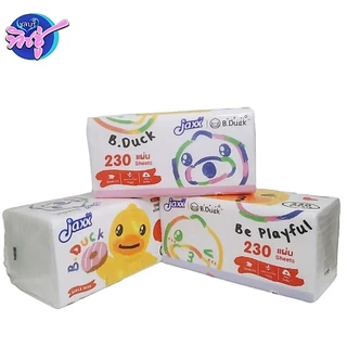 [แพค] Jaxx B.Duck แจ็กซ์ ทิชชู่เป็ด กระดาษทิชชู่เช็ดหน้า แพค4ห่อ ขนาด230แผ่น หนา2ชั้น