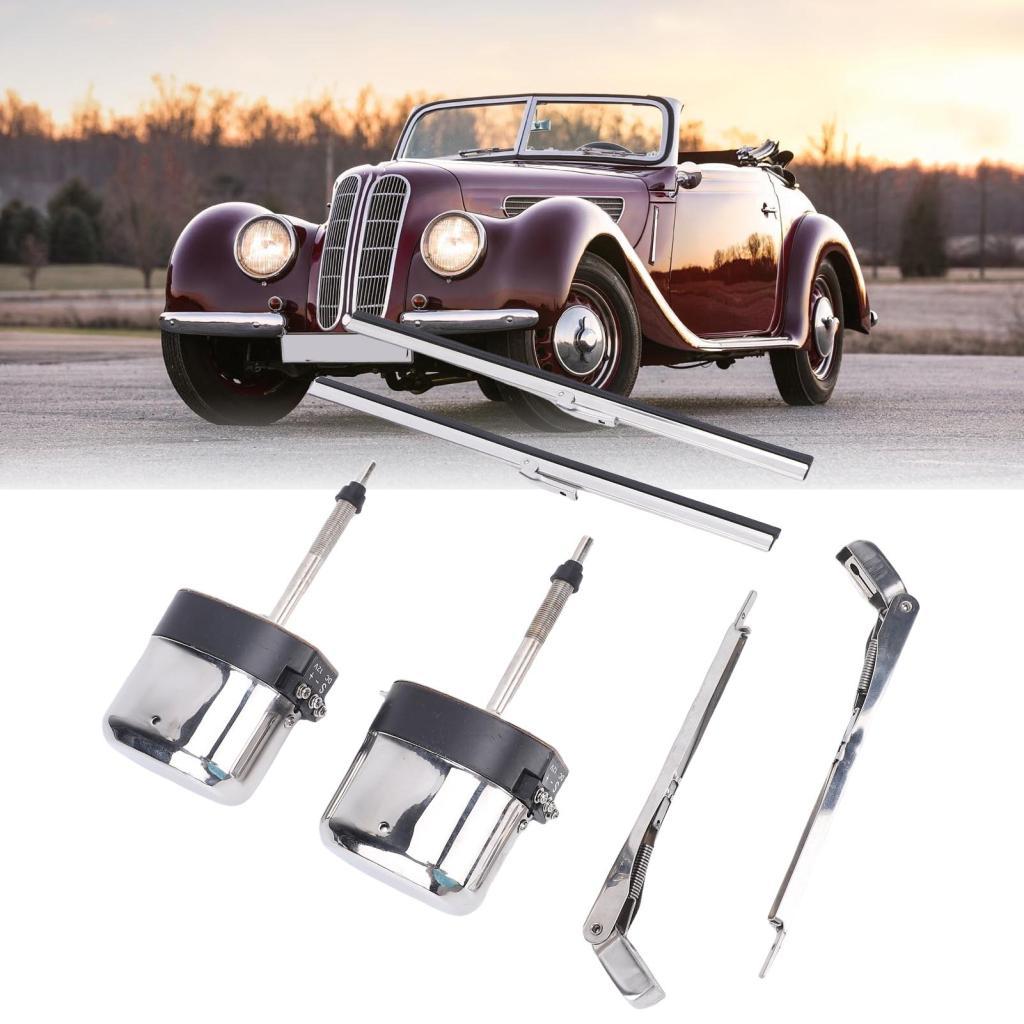 Bacerony Jiawu Universal Wind Wiper ชุดมอเตอร์กระจก S6558 ด้านหน้าสําหรับรถยนต์คลาสสิกวินเทจเรือ ATV
