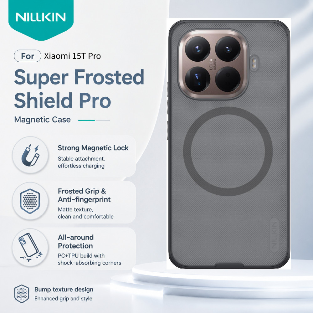 NILLKIN เคสแม่เหล็ก สำหรับ Xiaomi 15T Pro กันกระแทก Frosted CA4002