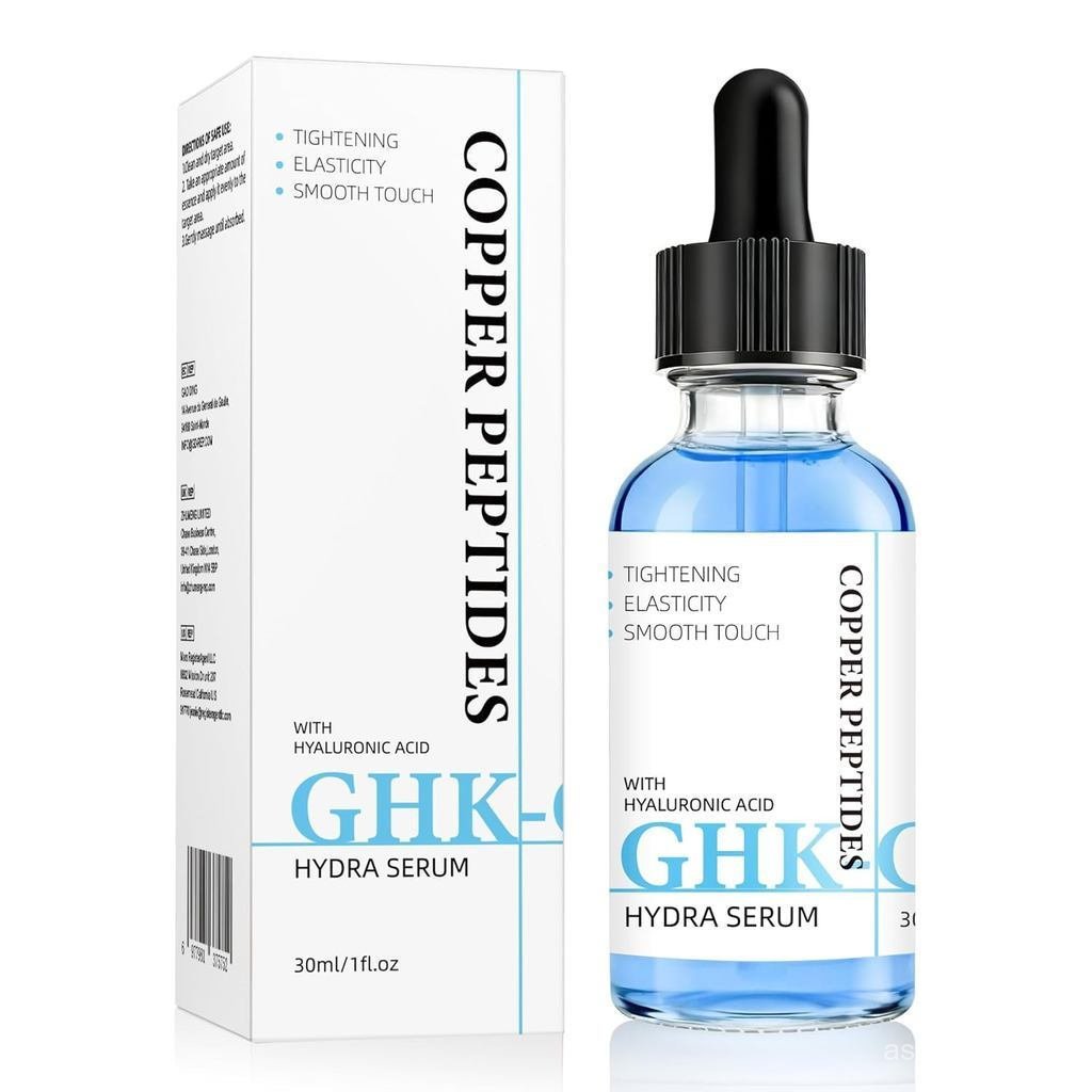 Copper Peptide GHK-Cu Moisturizing Facial Serum ประกอบด้วยกรดไฮยาลูโรนิก ใช้สําหรับผิวกระชับ รองรับค