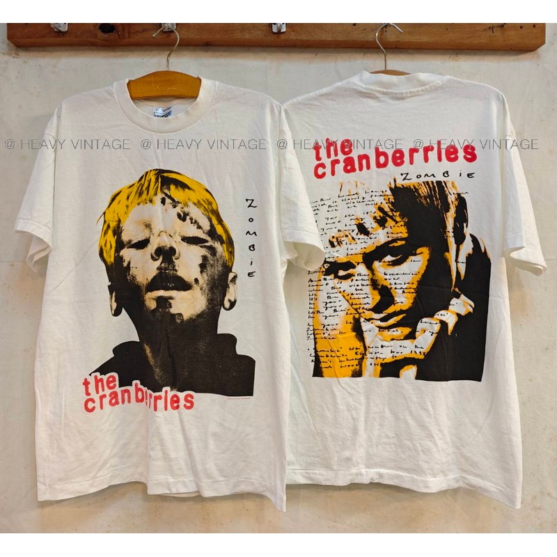 The Cranberries Zombie เสื้อวินเทจ เสื้อทัวร์ วงร๊อค heavy vintage shirt