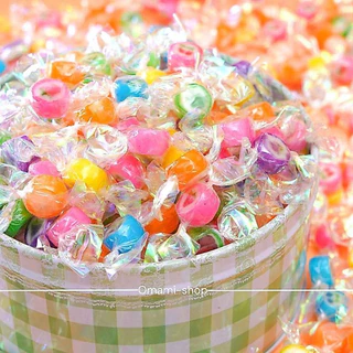 ลูกอมตัด 50-100 ชิ้น Mini Candy Crush handmade fruit ลูกอมตัด ลูกอมมินิจิ๋ว ลูกอมแฮนด์เมด ผลไม้รวม