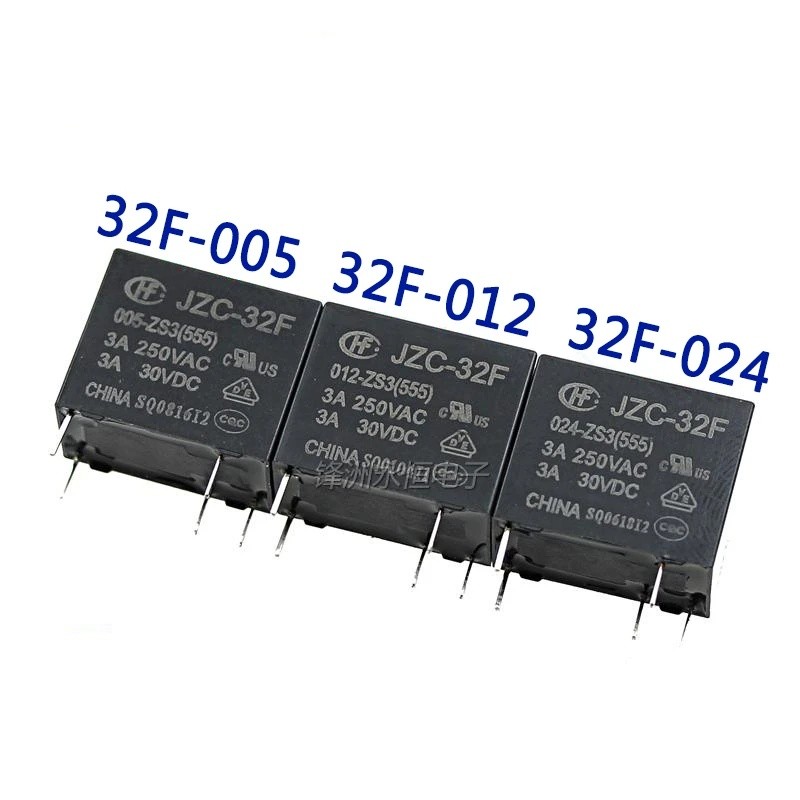 5 ชิ้น/ล็อตรีเลย์ HF32F JZC-32F-005 012 024-ZS3 3A 5PIN CHIP ในสต็อก FVJL