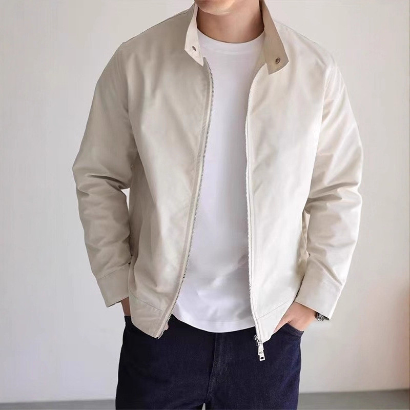 เสื้อแจ็คเก็ตกันน้ําผู้ชายฤดูใบไม้ผลิฤดูใบไม้ร่วง High Street กลางแจ้งอเมริกัน All-Match ธุรกิจ Casu