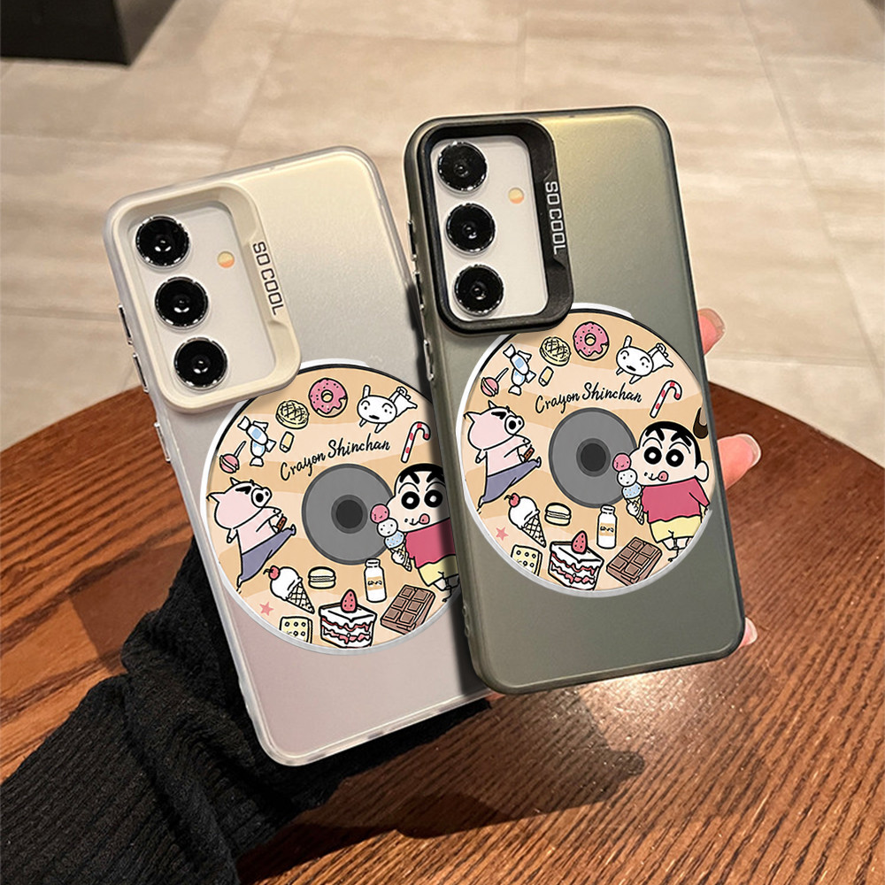 เคสลายชินจังขนมหวานน่ารัก เคสโทรศัพท์ สำหรับ S26Ultra, S25Ultra, S24 Ultra, A56, A55, A07, A06, A03S
