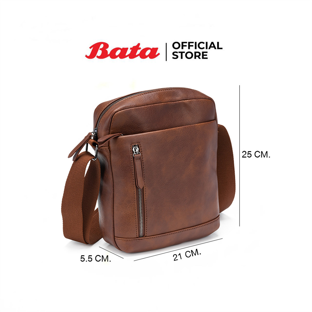 Bata حقيبة أوراق كروس رجالية GARRICK — تان — صورة 2