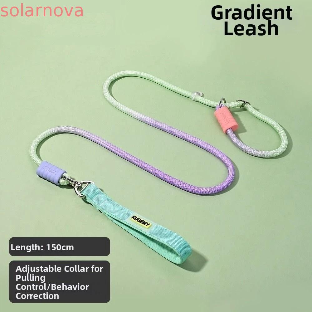 สายจูงสุนัข SOLARNOVA, สายจูง Anti-Burst Anti-Pull, Anti-Escape ไนลอนปรับGradient สีสัตว์เลี้ยงคอ Co