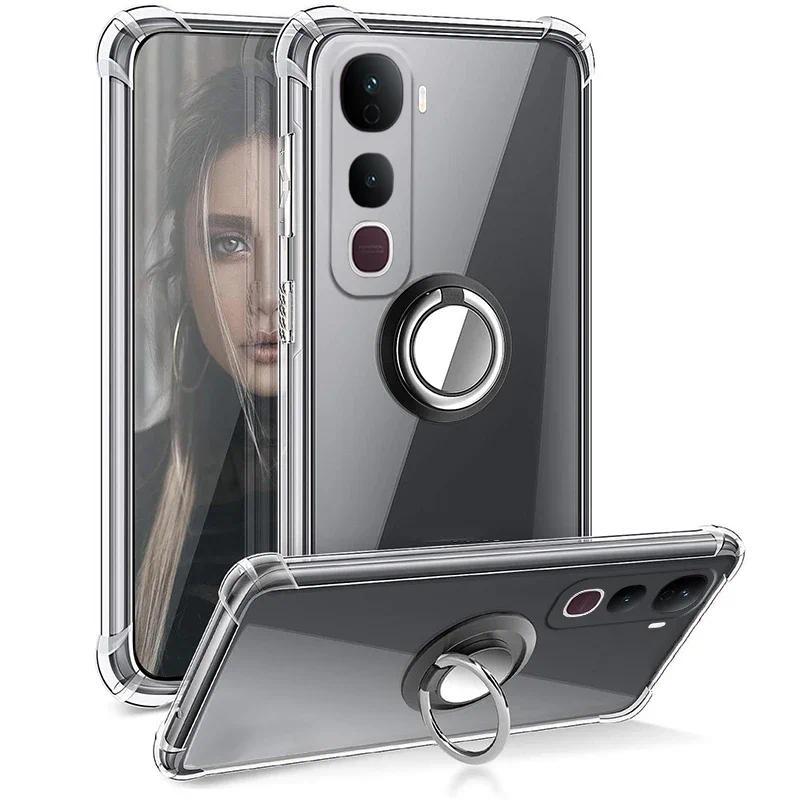 เคสใสสําหรับ VIVO Y400 Pro Y29S Y29T 5G พร้อมแหวนถุงลมนิรภัยใสกันกระแทกสําหรับ VIVO Y400 Pro Y29T Y2