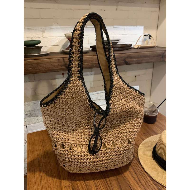 [Atmosphere Knited Tote] เขียนความหลวมเต็มๆ~Lazy Vacation Tote Bag กระเป๋าฟางพักผ่อน