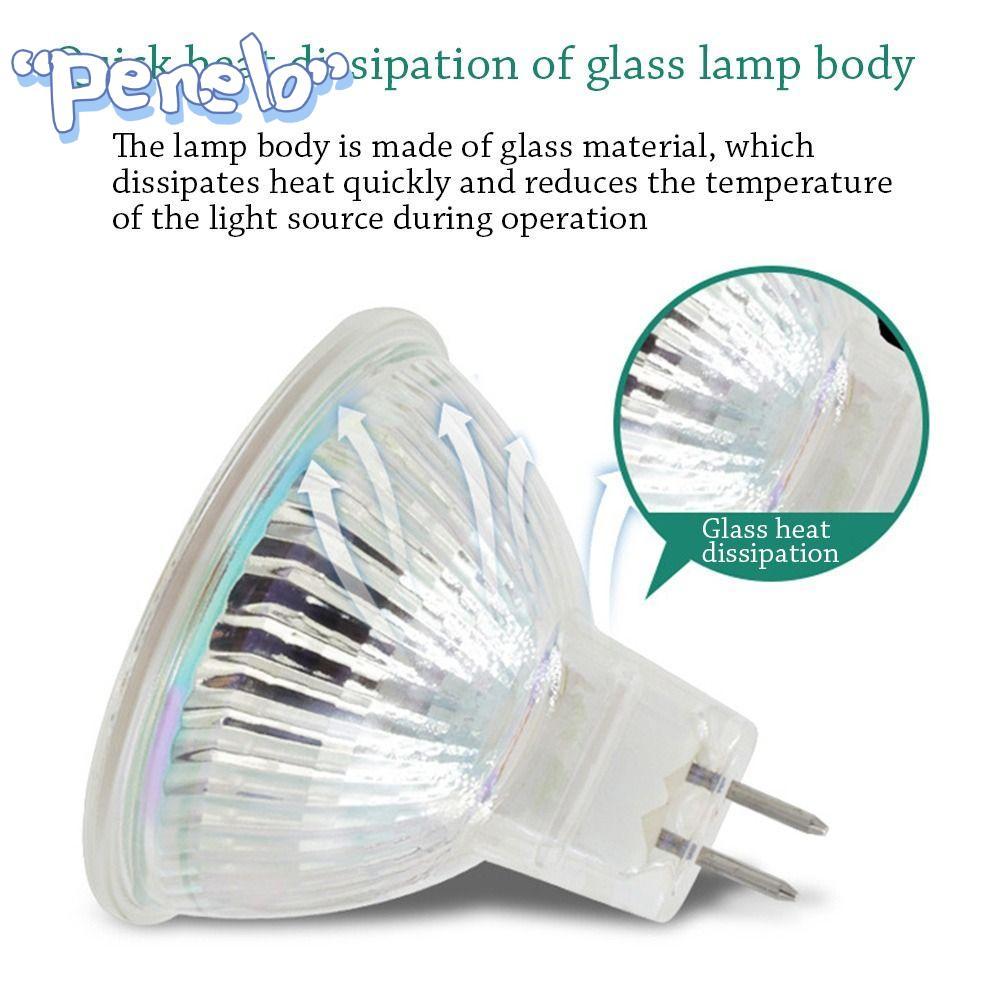 PENELO หลอดไฟฮาโลเจน 220V/12V 5W/3W Mini MR11/MR16/GU10