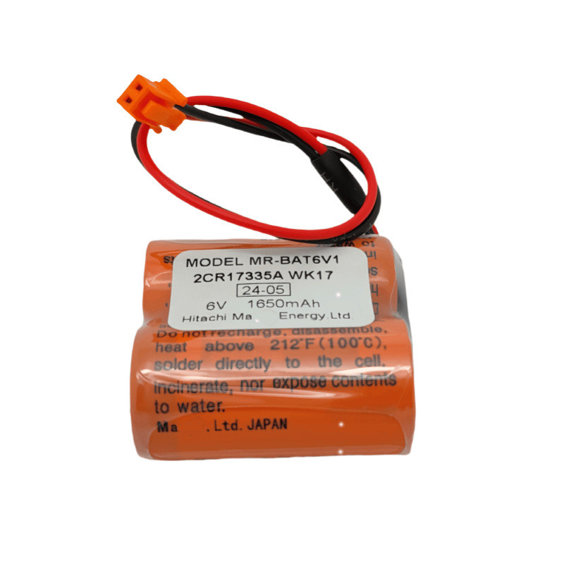 MR-BAT6V1 2CR17335A WK17 M80 ไดรฟ์ MR-J4 เซอร์โวระบบ PLC 6V แบตเตอรี่ลิเธียม