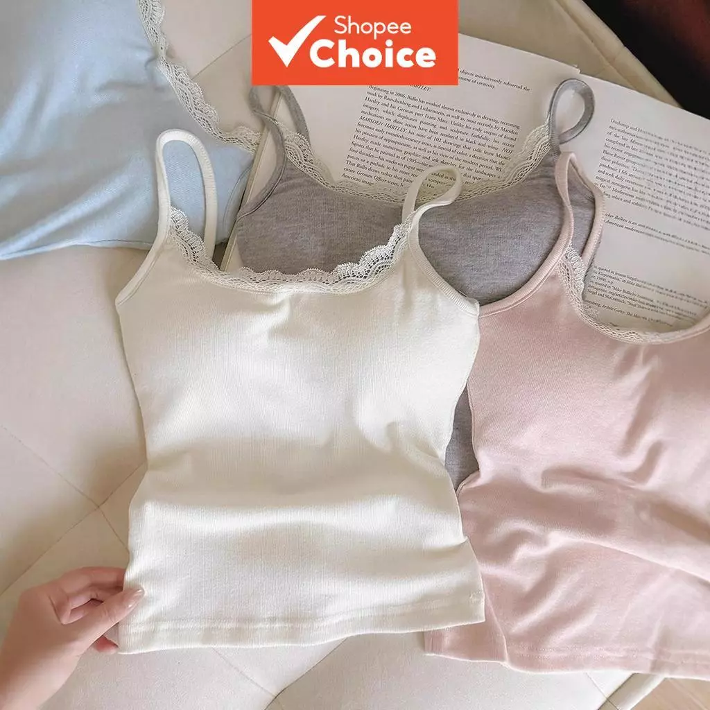 บริสุทธิ์ ความต้องการ เสื้อกล้ามสายเดี่ยวลูกไม้สาวฮอตพร้อมแผ่นรองหน้าอกและเสื้อแขนกุดทรงเข้ารูปสําหรับผู้หญิง 588 #