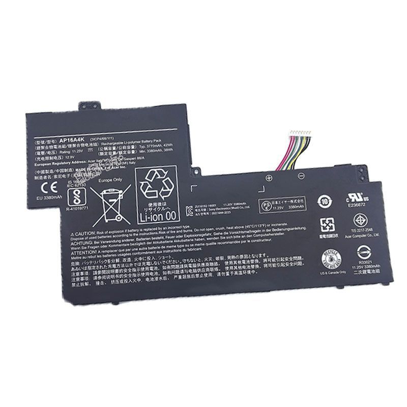 แบตเตอรี่ความจุสูง AP16A4K สำหรับ Acer Swift 1 SF113-31 N17P2/N16Q9 รุ่น 2026