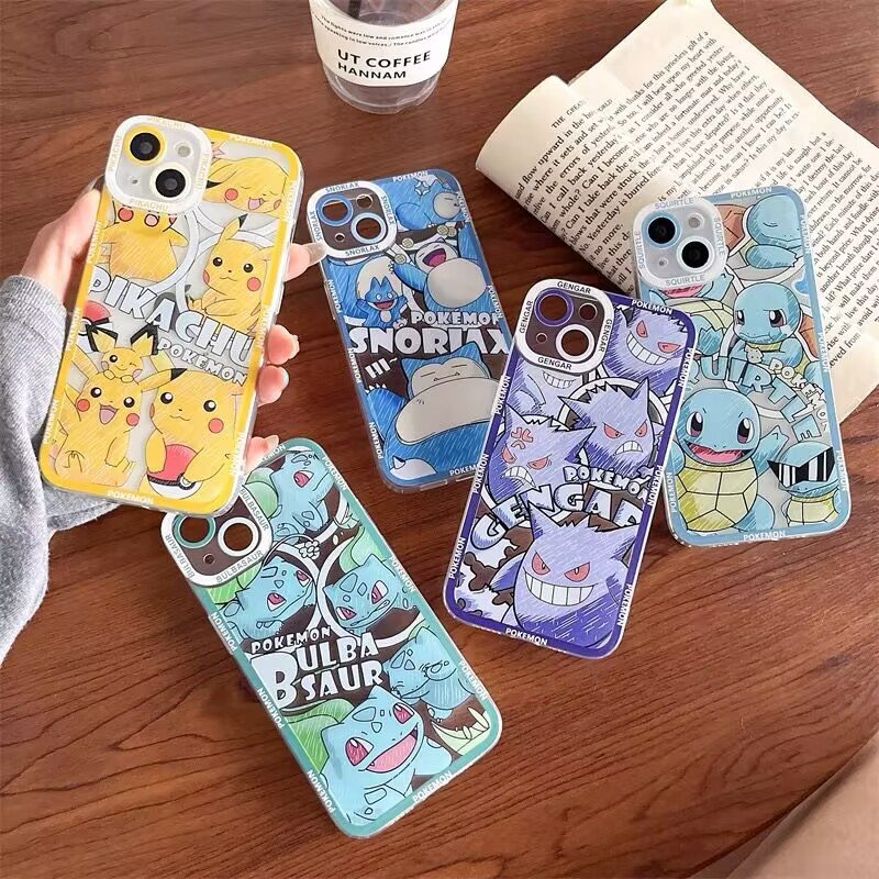 การ์ตูน Pokemon Pikachu Gengar เคสโทรศัพท์กันกระแทกสําหรับ VIVO V21 Y31 Y31D Y05 Y400 Y36 Y28 Y28S Y