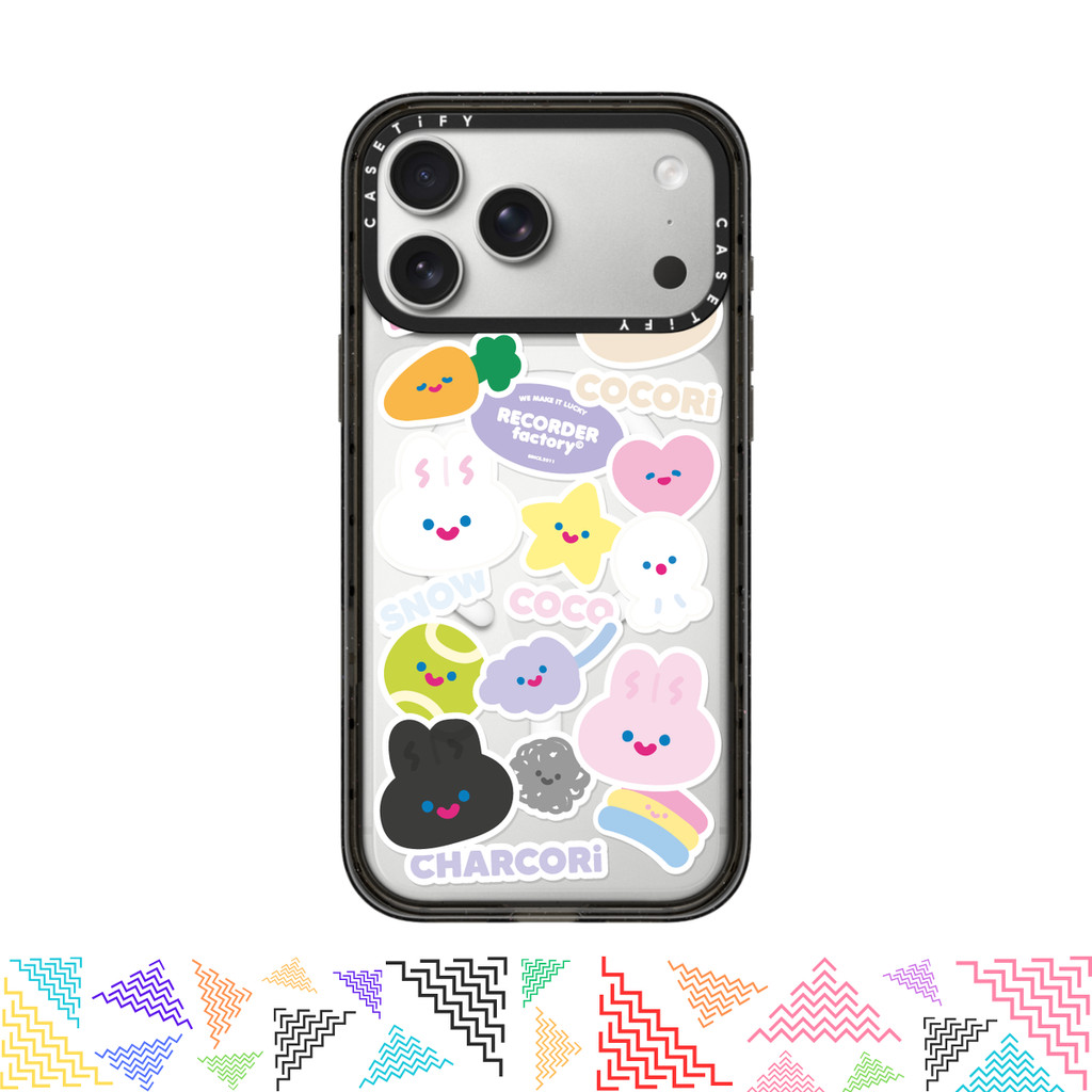 เคสมือถือ CASETiFY | STICKER [RECORDER factory] For iPhone แท้ พร้อมส่ง เคสกันกระแทก