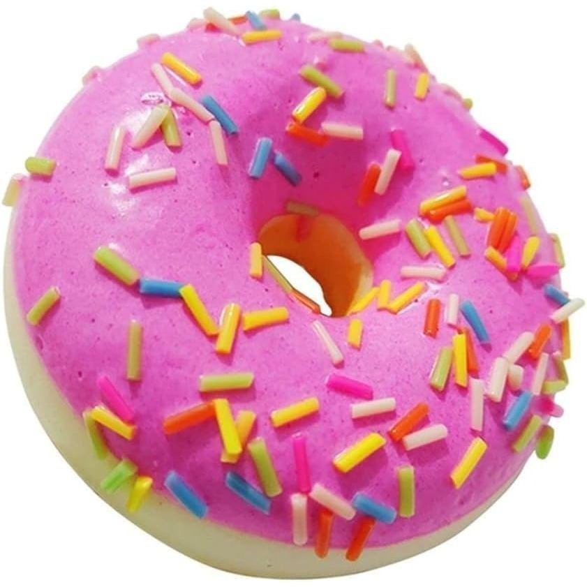1 Pc สีชมพูปลอม Donuts,ความเครียดบรรเทา Donuts จําลอง Donuts ประดิษฐ์ Doughnuts ข Party Favors ตกแต่