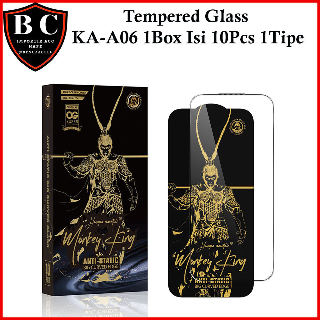 1 กล่องเปิดท้าย 10PCS KA-A06 TEMPERED GLASS ESD MONKEY KING สําหรับ SAMSUNG S25 S25 FE S25 PLUS S24 
