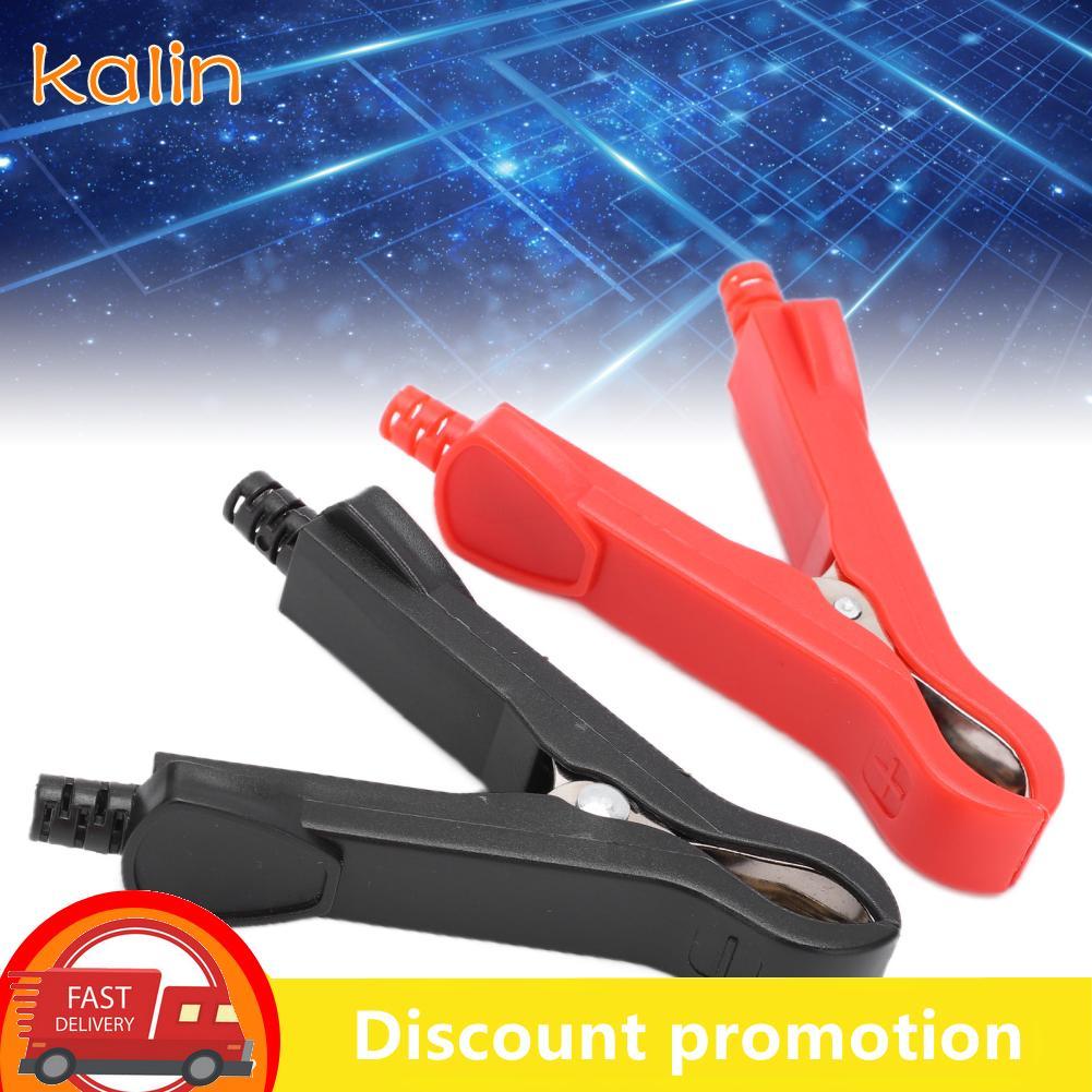 Kalin-th Kalin-th 2Pcs U58 30A Test CLAMP/Holder ชุบ B Terminal CLAMP ABS สีแดงสีดำ P ฉนวน ClipTest ClipElectrical CLAMPCrocodilian