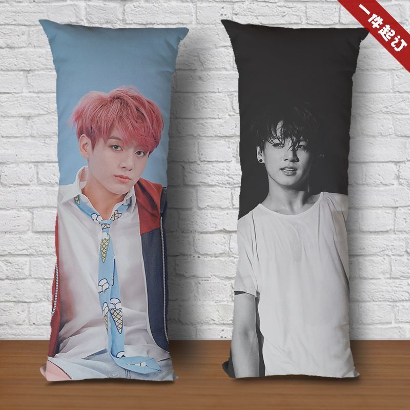 BTS BTS BTS Tian Jungkook หมอนเต็มตัวสไตล์เดียวกัน Star Photo Humanoid หมอนตุ๊กตาตุ๊กตา 7.24