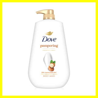 Dove Pampering Body Wash 900ml ครีมอาบน้ำ โดฟ สูตรคืนความชุ่มชื้นให้ผิวแห้งกร้าน.