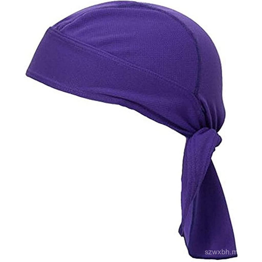 TOPLOR เหงื่อ Wicking Beanie หมวกหมวก Skull หมวกโจรสลัด Bandana Head Wrap สําหรับผู้ชายและผู้หญิง QK
