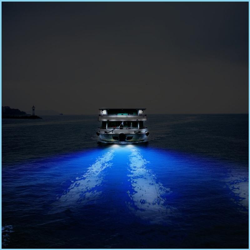 EZR Boat Navigation Light 50W 27 LED ใต้น้ํา Pontoon Marine Boat Transom Light