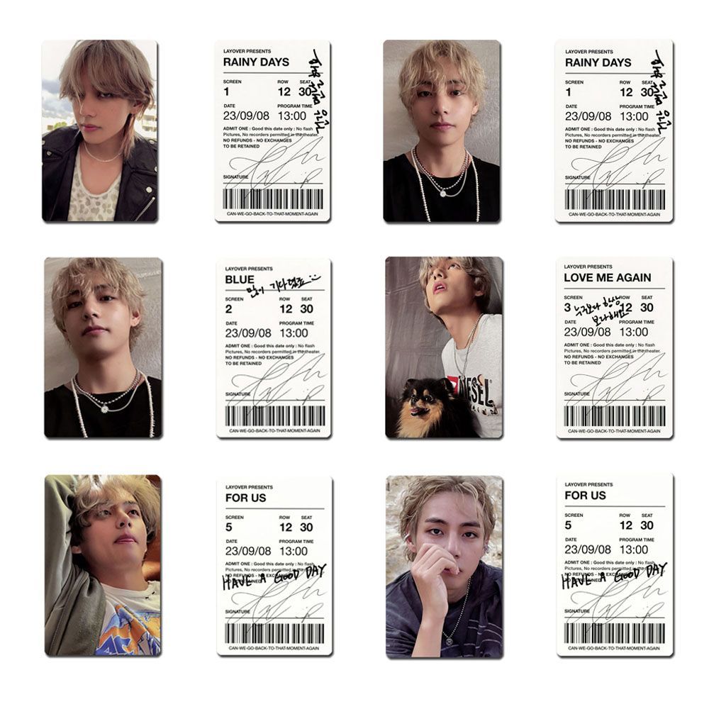 BTS BTS V Taehyung Layover อัลบั้ม Photocard การ์ดสุ่ม Kim Taehyung