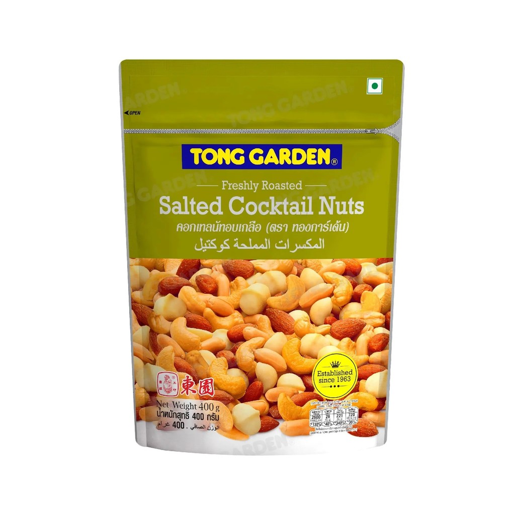 Tonggarden คอกเทลนัทอบเกลือ 400 กรัม (Salted Cocktail Nuts)
