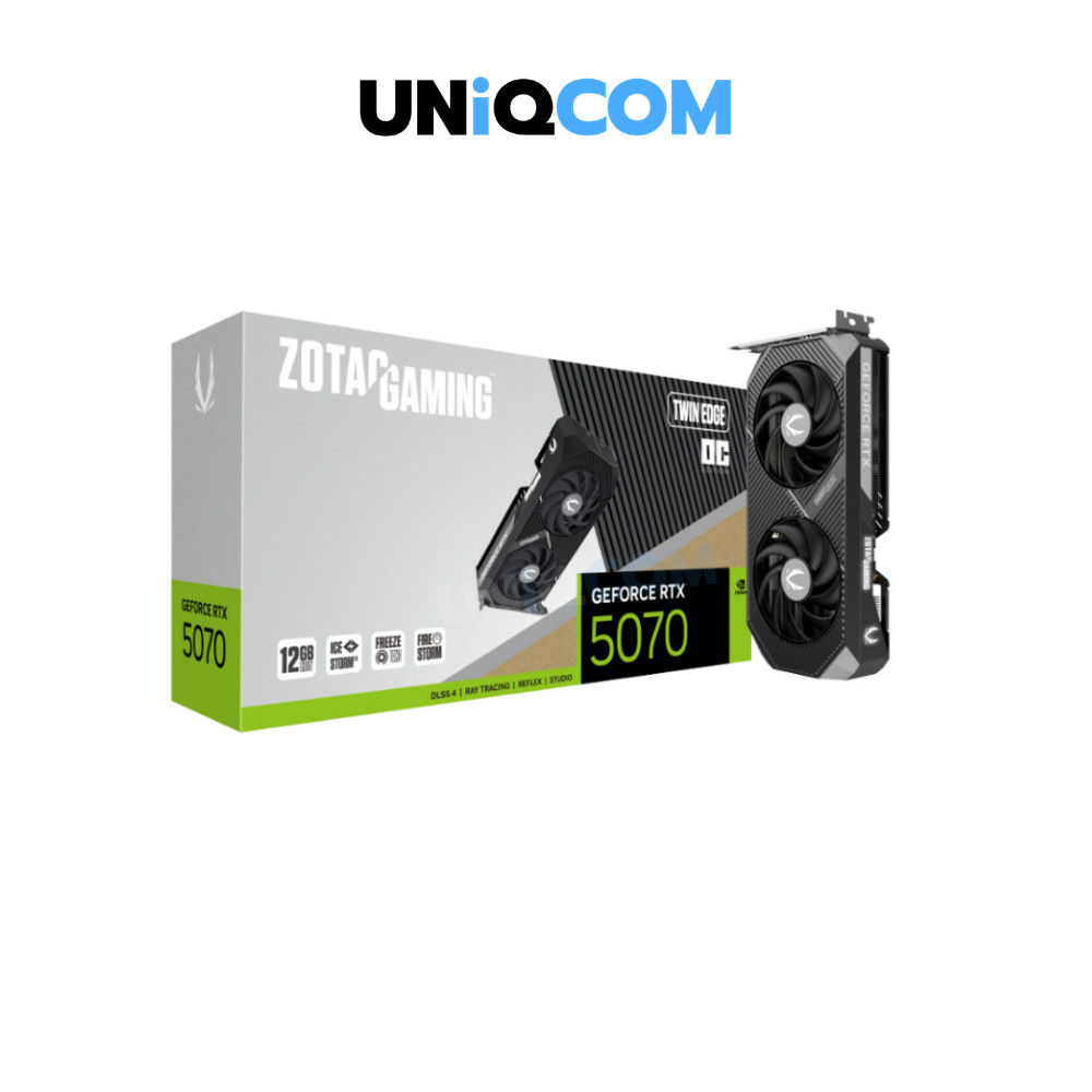 ZOTAC VGA GEFORCE RTX 5070 GAMING TWIN EDGE WHITE OC - 12GB GDDR7