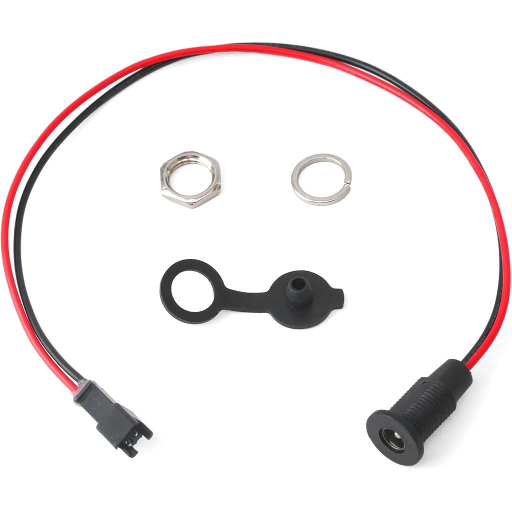 DC5521 พอร์ตชาร์จจักรยานไฟฟ้าเข้ากันได้กับ Jetson Bolt Pro, Bolt Electric Ride-On, LX10, เพลา 12, Bo