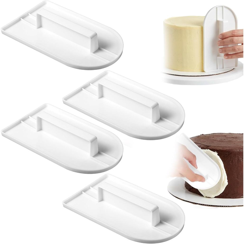 JJUNW 4PCS Fondant Smoothing, Finisher Sugarcraft ถ้วย, Fondant-Smoother เครื่องมือ Fondant Paddle ส