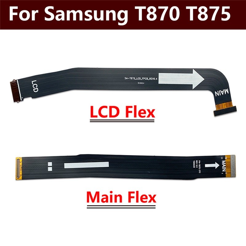 ใหม่สําหรับ Samsung Tab S7 SM-T870 SM-T875 T870 T875 หลักเมนบอร์ดขั้วต่อจอแสดงผล LCD Flex Cable