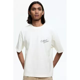 H&M(เอชแอนด์เอ็ม) เสื้อยืดพิมพ์ลายแบบหลวม ผู้ชาย 1262292_5