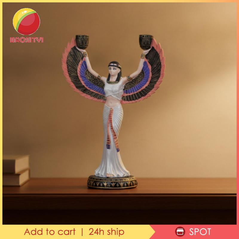 [Baosity1] รูปปั้นประติมากรรม Deity โบราณเรซิ่น Pharaonic Deity หลากสี