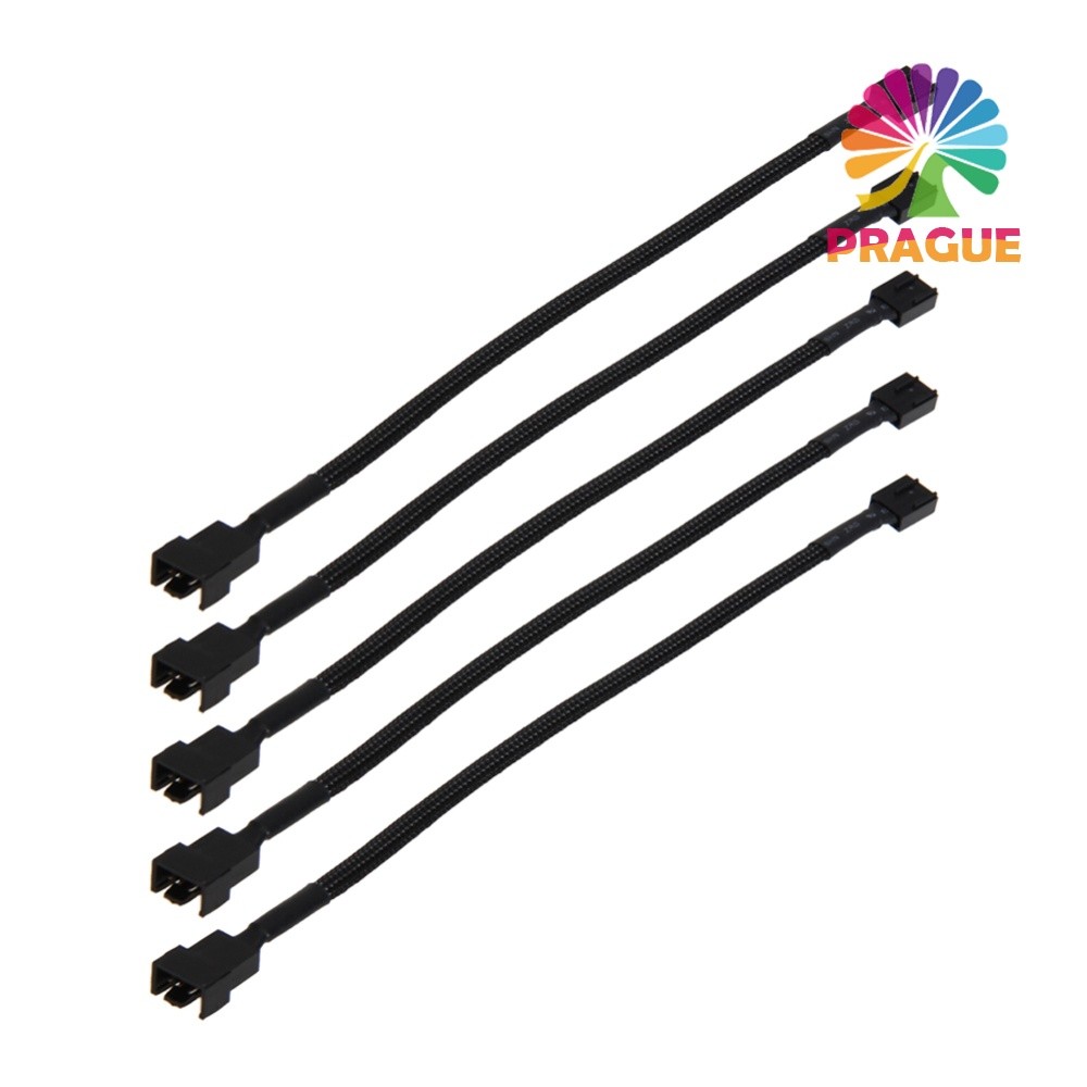 5 ชิ้น 4 พิน PWM Connector Case พัดลมขยายสายไฟขยายสาย PWM พัดลมสายต่อสําหรับคอมพิวเตอร์พัดลม