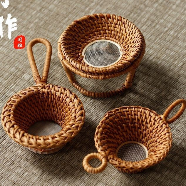 High-quality tea leaf tea ceremony filter net12y Creative new tea product strainer, bamboo strainer,