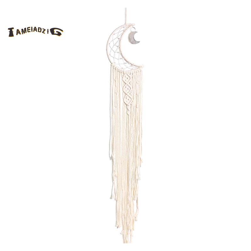 [คุณภาพ T]Dream Catcher, Moon Dream Catcher พร้อมไฟ - ตกแต่งผนังห้องนอน, Dream Catcher ตกแต่งห้องวัย