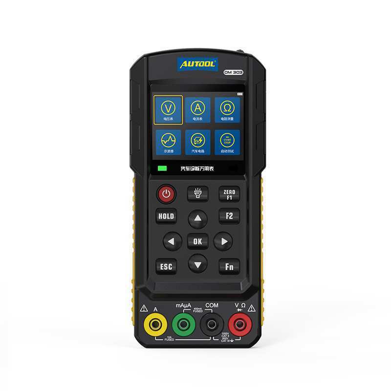 AUTOOL DM303 มัลติมิเตอร์สำหรับยานยนต์ ออสซิลโลสโคปแบบพกพา เครื่องมือทดสอบการจำลองสัญญาณสาย CAN สำหร