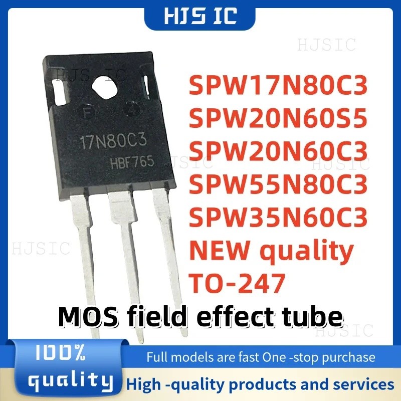 5PCS SPW17N80C3 17N80C3 SPW35N60C3 35N60C3 SPW20N60S5 20N60S5 SPW20N60C3 20N60C3 20N55C3 ทรานซิสเตอร